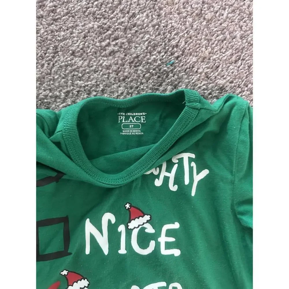 Green Holiday Long Sleeve Boys' Shirt Size 2T